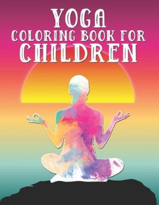 Book cover for Yoga coloring book for children