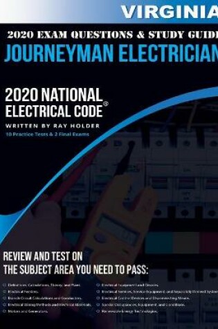 Cover of Virginia 2020 Journeyman Electrician Exam Questions and Study Guide