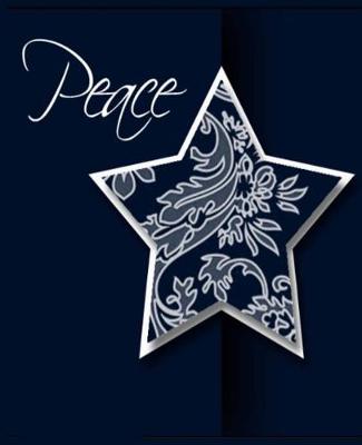Cover of Christmas Star Peace Holiday Message School Comp Book 130 Pages