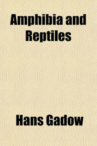 Cover of Amphibia and Reptiles Volume 8