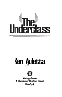 Book cover for The Underclass V388