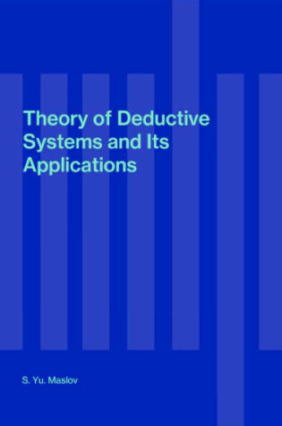 Cover of Theory of Deductive Systems and Its Applications