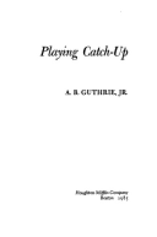 Cover of Playing Catch-up