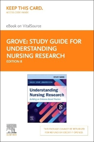 Cover of Study Guide for Understanding Nursing Research Elsevier eBook on Vitalsource (Retail Access Card)