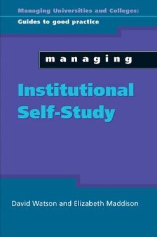 Cover of Managing Institutional Self Study