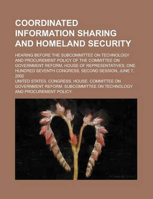 Book cover for Coordinated Information Sharing and Homeland Security