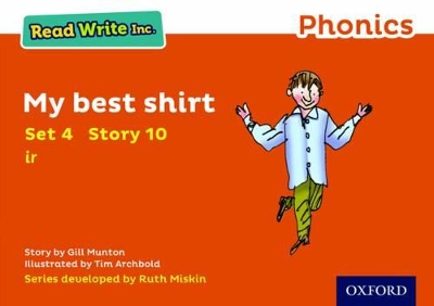 Book cover for Read Write Inc. Phonics: My Best Shirt (Orange Set 4 Storybook 10)