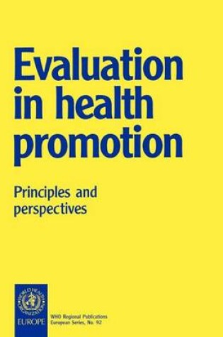 Cover of Evaluation in Health Promotion