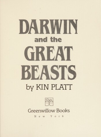 Book cover for Darwin and the Great Beasts