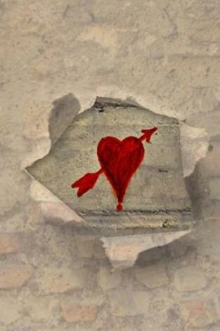 Cover of Red Heart and Torn Paper Illustration Art Journal