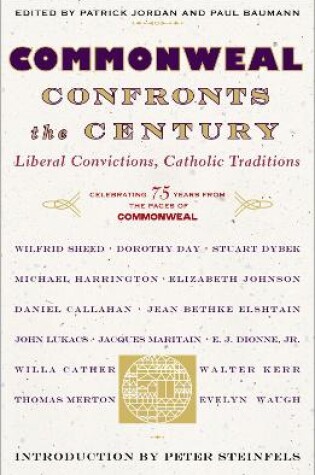 Cover of Commonweal Confronts the Century