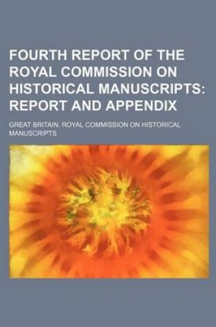 Cover of Fourth Report of the Royal Commission on Historical Manuscripts