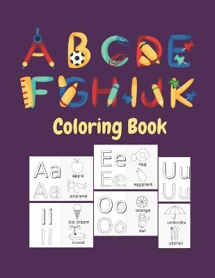 Book cover for ABCDEFGHIJK coloring book