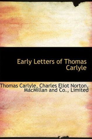 Cover of Early Letters of Thomas Carlyle
