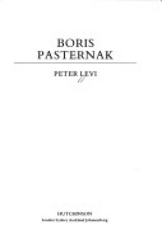 Cover of Boris Pasternak