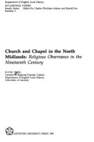 Cover of Church and Chapel in the North Midlands