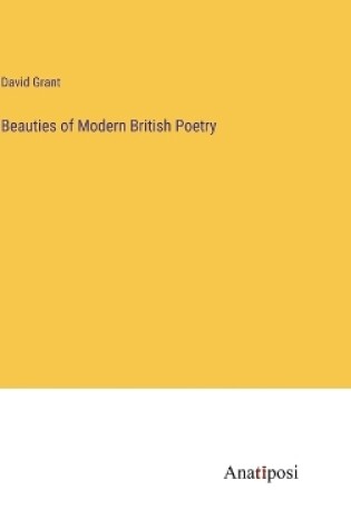 Cover of Beauties of Modern British Poetry