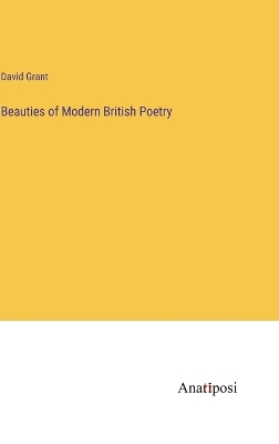 Book cover for Beauties of Modern British Poetry