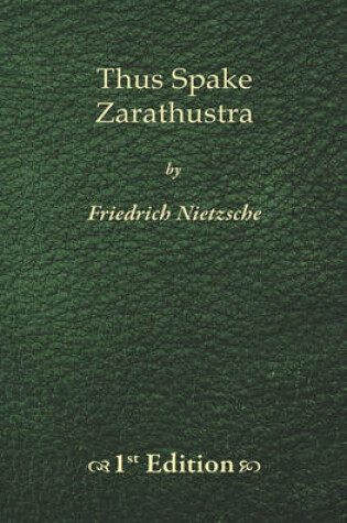 Cover of Thus Spake Zarathustra - 1st Edition