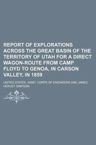 Cover of Report of Explorations Across the Great Basin of the Territory of Utah for a Direct Wagon-Route from Camp Floyd to Genoa, in Carson Valley, in 1859