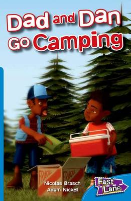 Book cover for Dad and Dan Go Camping Fast Lane Blue Fiction