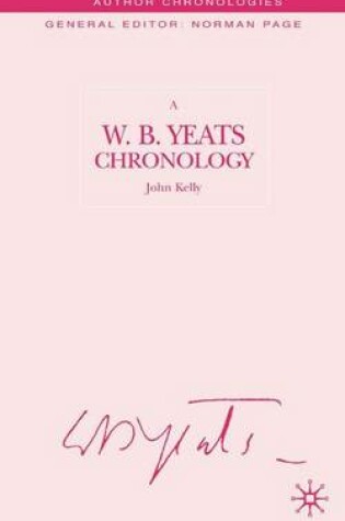 Cover of A W.B. Yeats Chronology