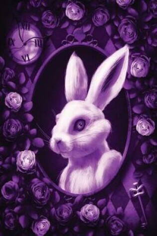 Cover of Alice in Wonderland Modern Journal - Inwards White Rabbit (Purple)