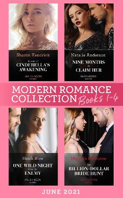 Book cover for Modern Romance June 2021 Books 1-4