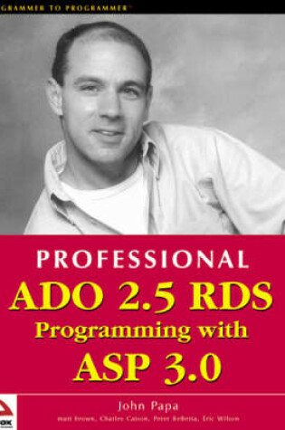 Cover of Professional ADO 2.5 RDS Programming with ASP 3.0