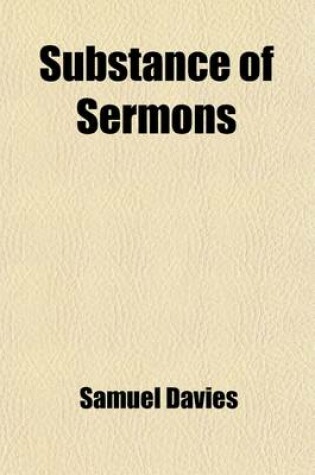 Cover of Substance of Sermons
