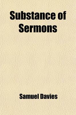 Book cover for Substance of Sermons