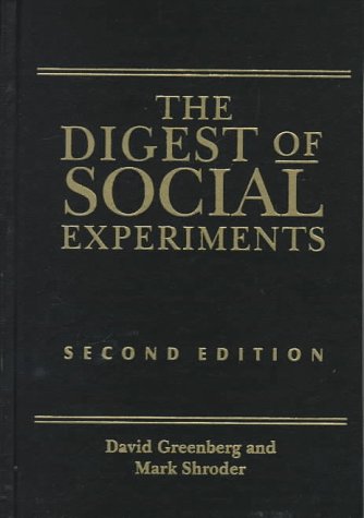 Book cover for The Digest of Social Experiments