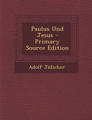 Book cover for Paulus Und Jesus