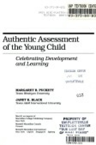 Cover of Authentic Assessment of the Young Child