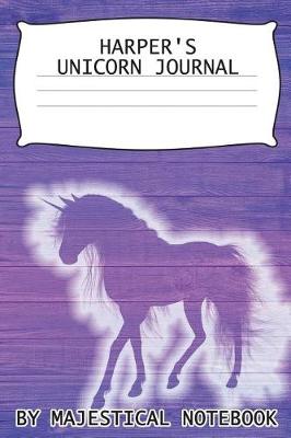 Book cover for Harper's Unicorn Journal