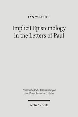 Cover of Implicit Epistemology in the Letters of Paul