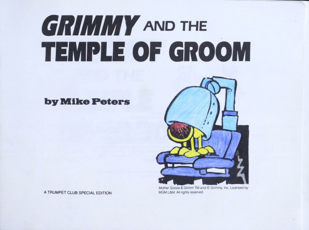 Book cover for Grimmy and the Temple of Groom