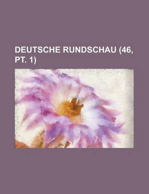 Book cover for Deutsche Rundschau (46, PT. 1)