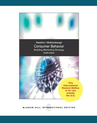 Book cover for Consumer Behavior: Building Marketing Strategy (Int'l Ed)