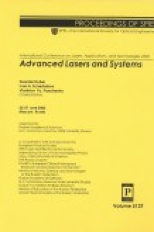 Cover of International Conference on Lasers, Applications, and Technologies 2002