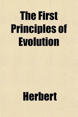 Book cover for The First Principles of Evolution