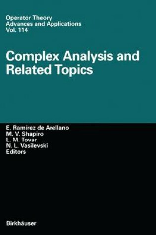 Cover of Complex Analysis and Related Topics