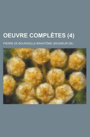 Cover of Oeuvre Completes (4)