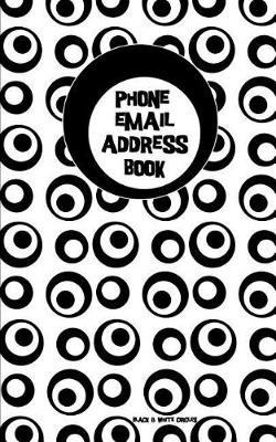 Book cover for Black and White Circles Address Book