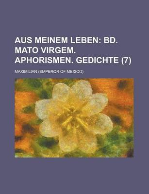 Book cover for Aus Meinem Leben (7)