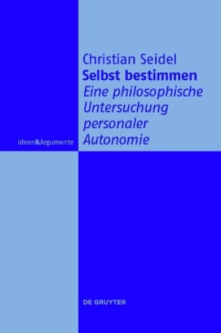 Cover of Selbst Bestimmen