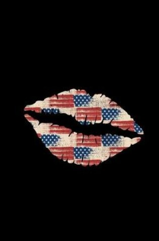 Cover of Kiss Mark Lips Patriotic American Girl Flag