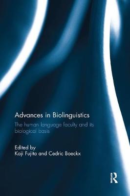 Book cover for Advances in Biolinguistics