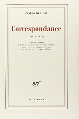 Cover of Correspondance 1872 - 1918