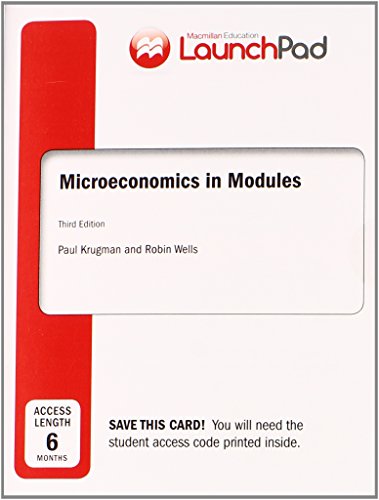 Book cover for Launchpad for Krugman's Microeconomics in Modules (Six Month Access)